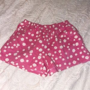 Fuzzy sleep shorts size small